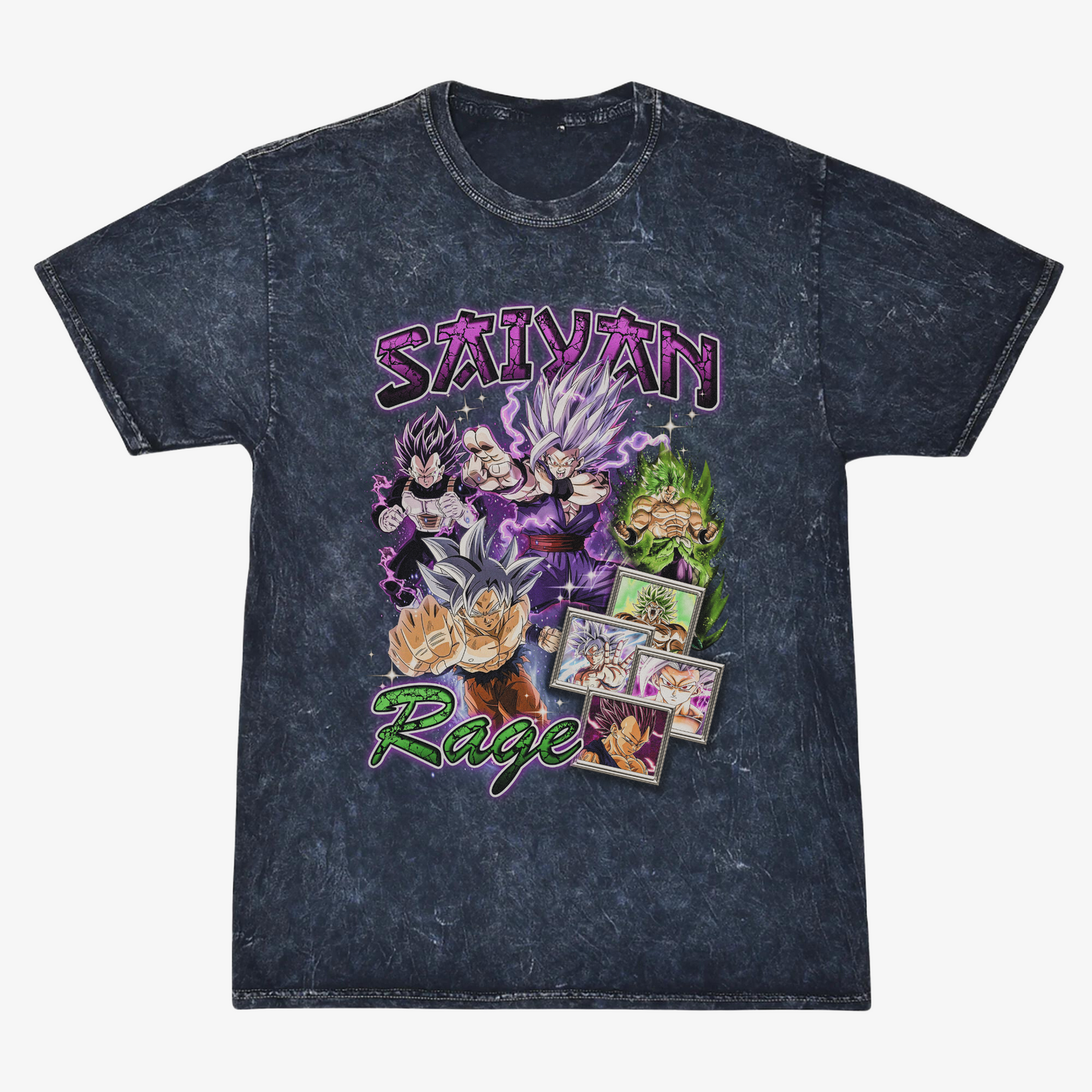Saiyan Rage Mineral Wash Tee